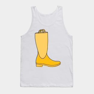 Yellow Rain Boots Tank Top